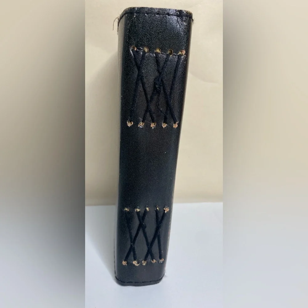 Luna Moth Leather Journal Blank Book Journal Vintage-Like Grimoire